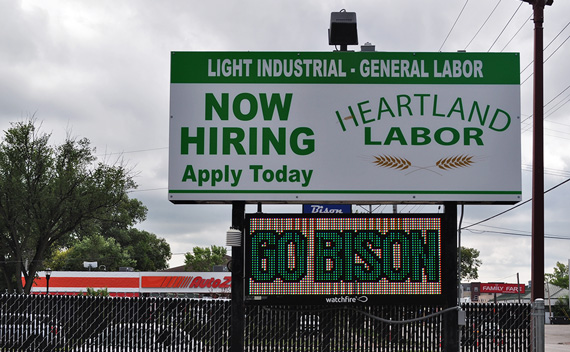 Heartland Labor business sign